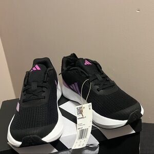 Adidas Women's Black and Pink Sneakers